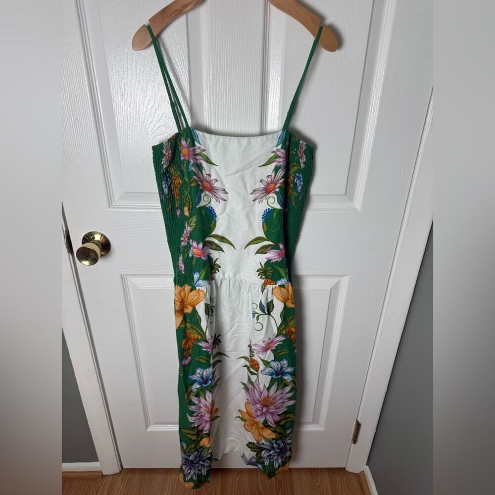 Farm Rio Off-White Sweet Bloom Dreamscape Midi Dress M - Picture 3 of 11